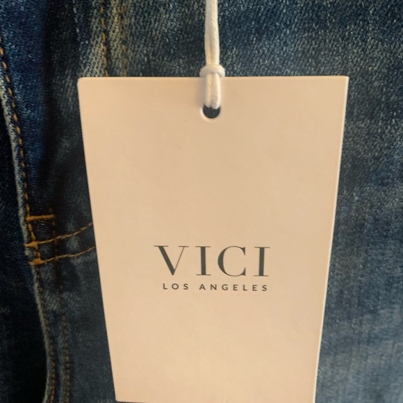 VICI Stretch Pintuck Barrel Jeans NWT - SZ 26 - Picture 5 of 11